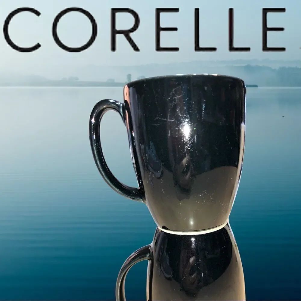 Set of two Corelle black mugs - Picture 3 of 3